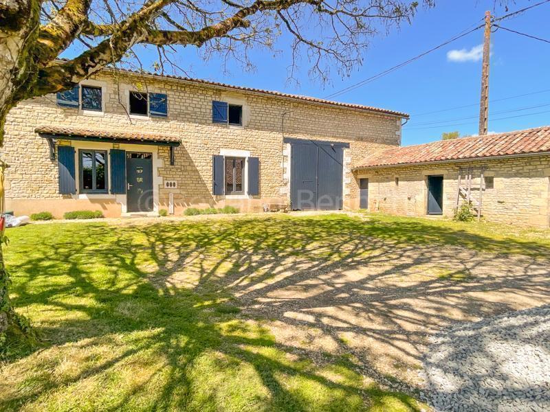 Stunning detached stone house with outbuildings  + garden