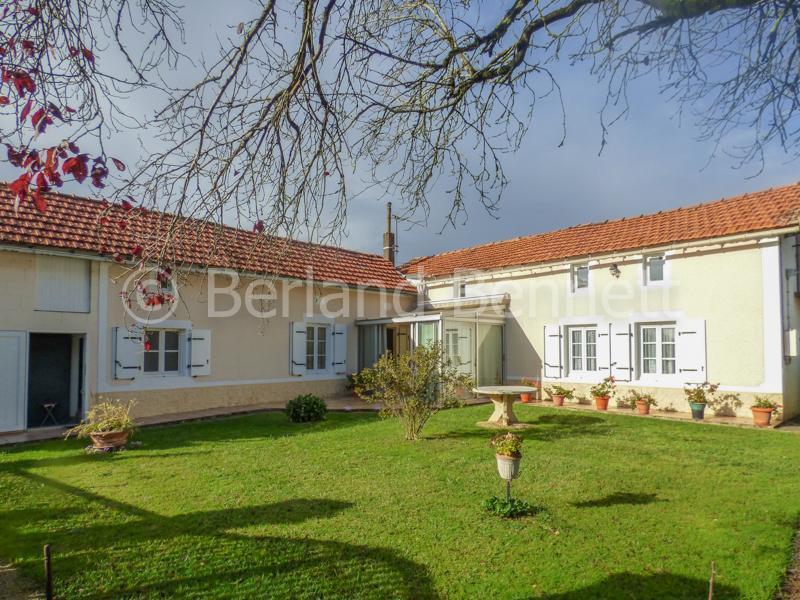 Stone country house with land + open views
