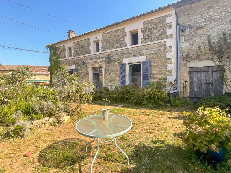 Character stone house with outbuildings + pretty garden