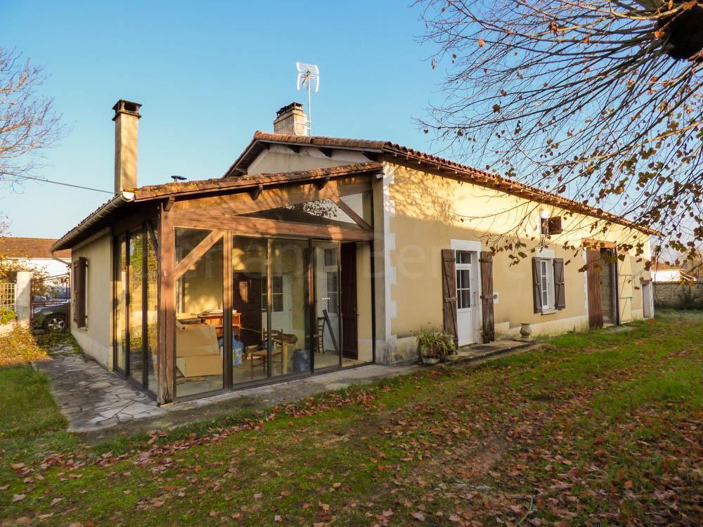 Detached stone house with outbuildings + large garden